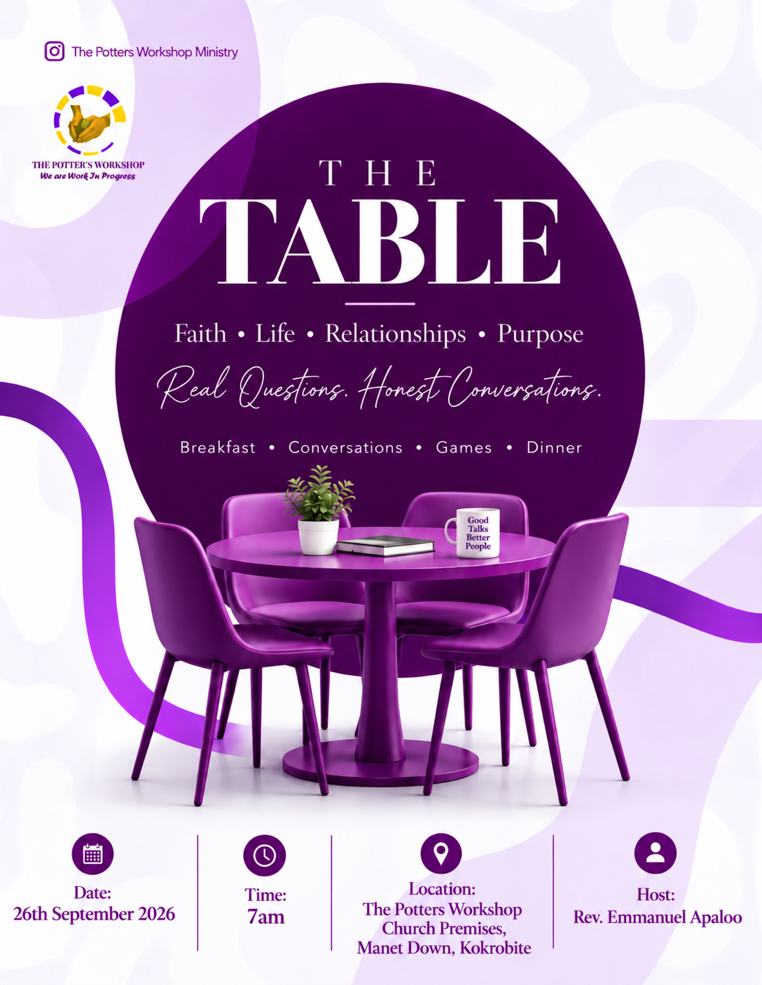 THE TABLE flyer